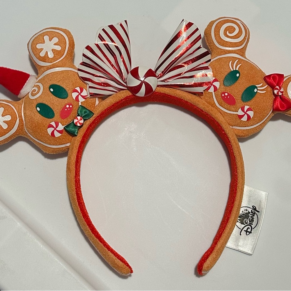 Disney Holiday Gingerbread Ears with Candy Bow